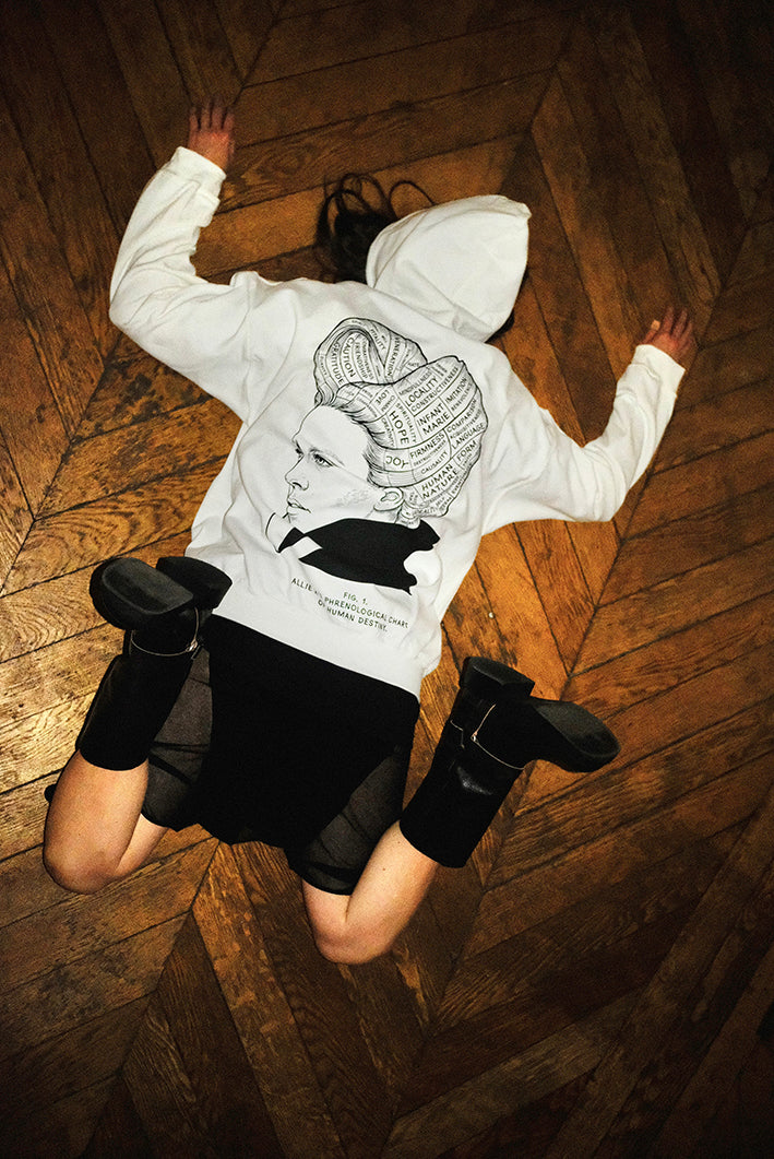 ALLIE X - Phrenological Hoodie (White)
