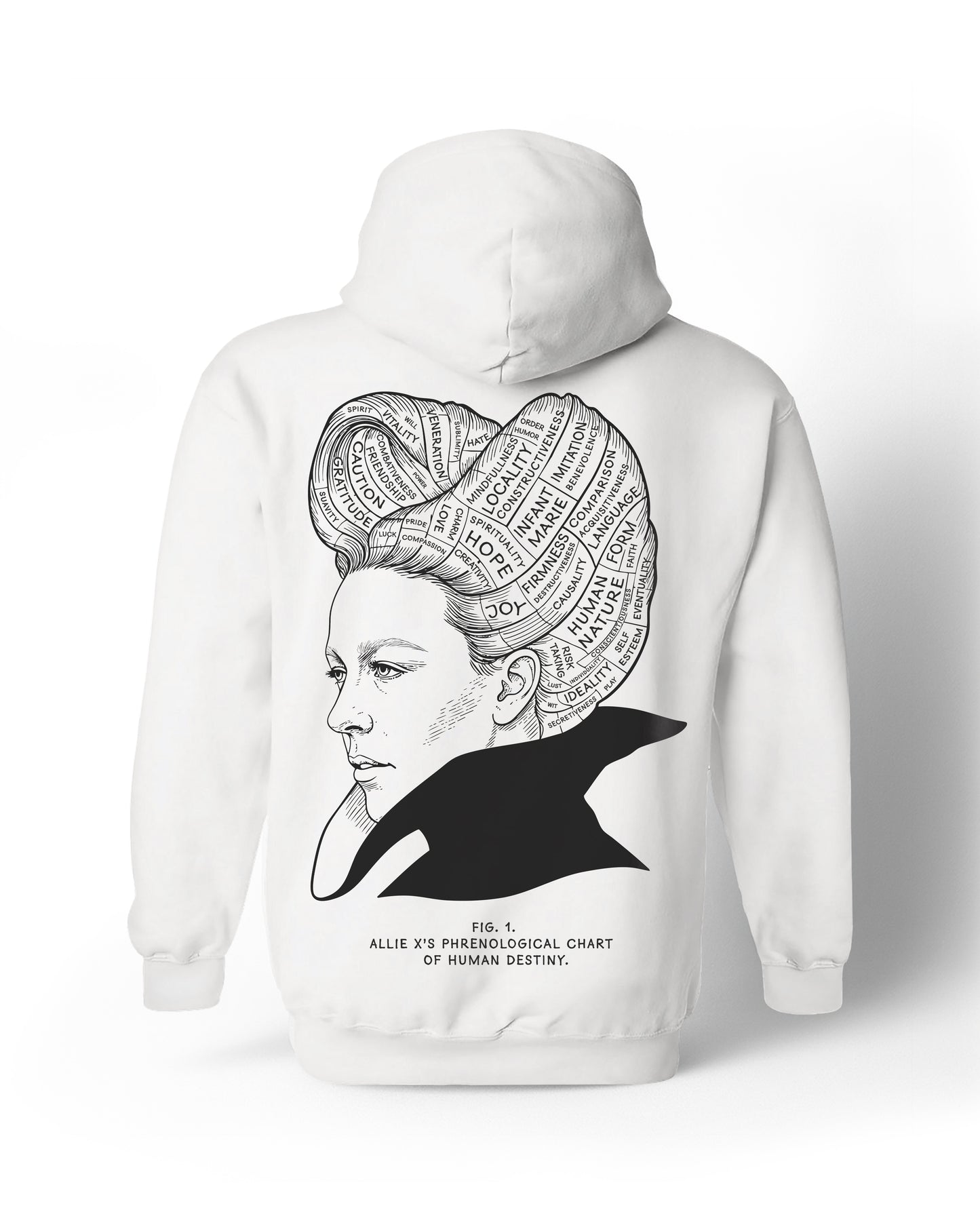 ALLIE X - Phrenological Hoodie (White)