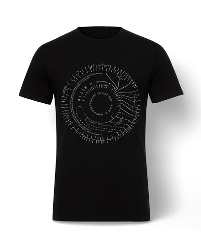 ALLIE X - Coordinates of Happiness Tee (Black)