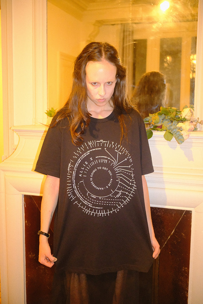 ALLIE X - Coordinates of Happiness Tee (Black)